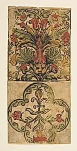 Panel of ornament (Schr. 2006m) by Anonymous, German, 15th century