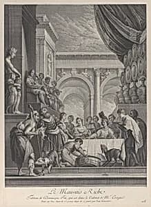 Parable of Lazarus and Dives by Jean-Baptiste Haussard|Domenico Fetti