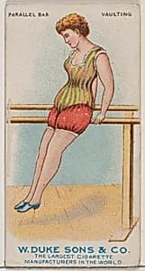 Parallel Bars, Vaulting, from the Gymnastic Exercises series (N77) for Duke brand cigarettes by W. Duke, Sons & Co.