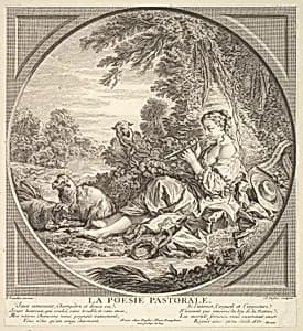 Pastoral Poetry by François Boucher|Claude Augustin Duflos le Jeune
