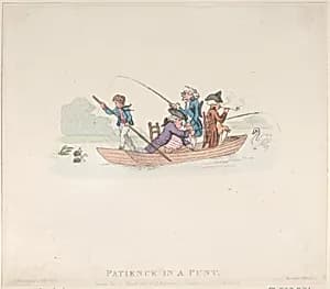 Patience in a Punt by Rudolph Ackermann, London|Thomas Rowlandson|Henry William Bunbury