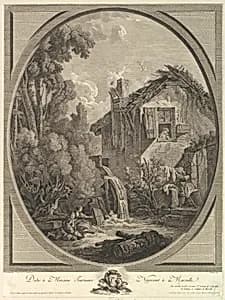 Paysage au Moulin (Windmill Landscape) by François Boucher|Pierre François Laurent