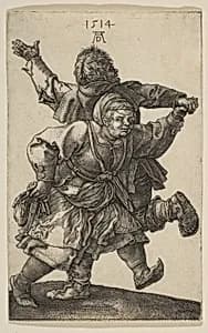 Peasant Couple Dancing by Albrecht Dürer