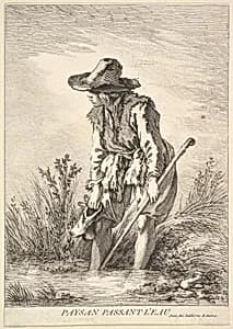 Peasant Crossing Water by William Wynne Ryland|François Boucher