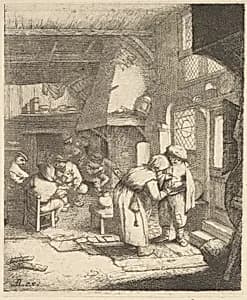 Peasant Paying his Bill by Adriaen van Ostade