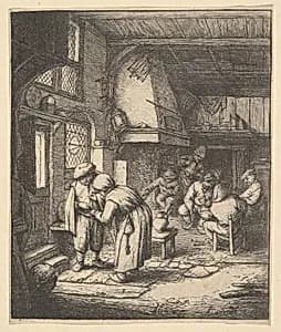 Peasant Paying his Bill by Adriaen van Ostade