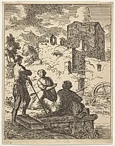 Peasants and a Mill by Franz de Paula Ferg