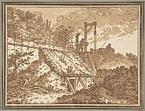 Peasants Around a Well by Johann Georg Wille