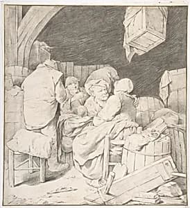Peasants Gathered at an Inn by Cornelis Bega