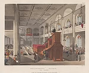 Philanthropic Society, The Chapel by John Bluck|Thomas Rowlandson|Rudolph Ackermann, London|Auguste Charles Pugin