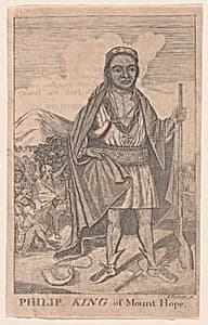Philip King of Mount Hope by Paul Revere Jr.|Philip, Sachem of the Wampanoags|Thomas Church