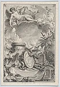 Pièce commémorative d'un mariage by Pierre Philippe Choffard