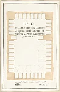 Plan of a Tomb, Rome by Pietro Paolo Coccetti (Cocchetti)