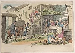 Plate 34, from "World in Miniature" by Rudolph Ackermann, London|Thomas Rowlandson