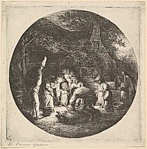 Pork Butcher by Adriaen van Ostade