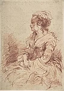 Portrait of a Lady, seated by Anonymous, French, 18th century|Jean-Baptiste Joseph Pater