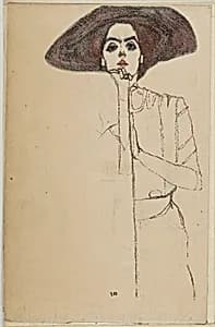 Portrait of a Woman by Wiener Werkstätte|Egon Schiele