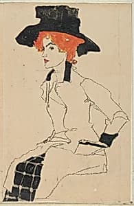 Portrait of a Woman by Wiener Werkstätte|Egon Schiele
