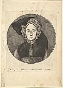 Portrait of a Young Woman by Hans Holbein the Younger|Wenceslaus Hollar