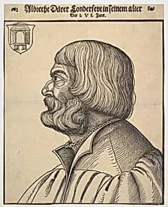 Portrait of Albrecht Dürer by Erhard Schön