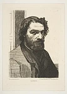Portrait of Alphonse Legros by Félix Bracquemond|Alphonse Legros|Alfred Cadart