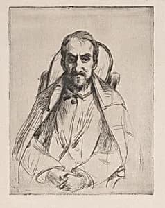 Portrait of an unknown man by Marcellin Desboutin