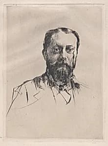 Portrait of an unknown man by Marcellin Desboutin