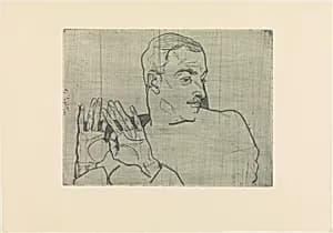 Portrait of Arthur Roessler by Egon Schiele