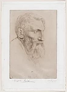 Portrait of Auguste Rodin by Auguste Rodin|Alphonse Legros