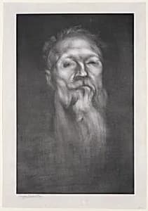 Portrait of Auguste Rodin by Auguste Rodin|Eugène Carrière|Lemercier & Cie.