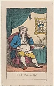Portrait of Caleb Quizem, Esq. by Thomas Rowlandson|Thomas Tegg|George Murgatroyd Woodward|Henry William Bunbury
