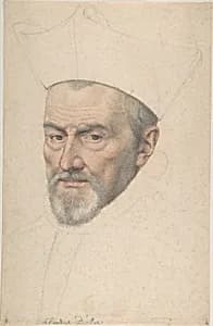 Portrait of cardinal d'Ossat by Pierre Dumonstier|Daniel Dumonstier|Anonymous, French, 16th century