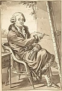 Portrait of Cavaliere Pompeo Batoni by Jean-Baptiste-François Bosio