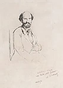 Portrait of Charles Hayem by Edgar Degas|Marcellin Desboutin|Charles Hayem