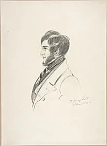 Portrait of Charles Kinnaird Sheridan by Count Alfred Guillaume Gabriel D'Orsay