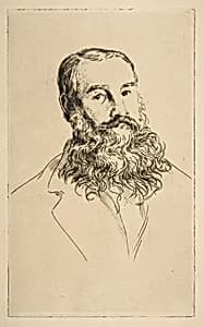 Portrait of Charles Leland by Félix Bracquemond|Charles Godfrey Leland