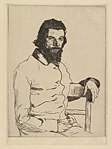 Portrait of Charles Meryon by Félix Bracquemond|Charles Meryon
