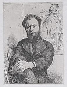 Portrait of Ludovic Lepic|Marcellin Desboutin