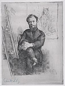 Portrait of Comte Lepic by Ludovic Lepic|Marcellin Desboutin