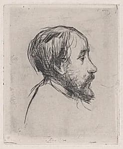 Portrait of Edgar Degas by Edgar Degas|Marcellin Desboutin