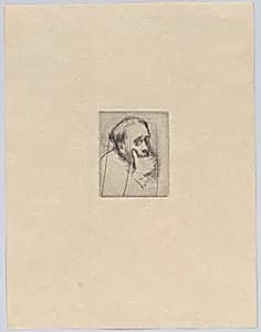 Portrait of Edgar Degas (cancelled) by Marcellin Desboutin|Giuseppe De Nittis|Edgar Degas