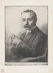 Portrait of Edward D. Adams by Edward Dean Adams|Alphonse Legros
