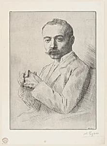 Portrait of Edward D. Adams by Alphonse Legros|Edward Dean Adams