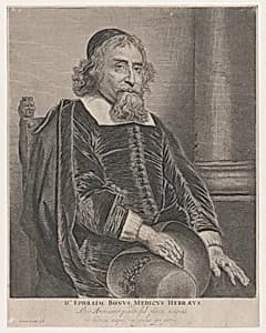 Portrait of Ephraim Bonus, physician by Jan Lievens|Ephraim Bonus