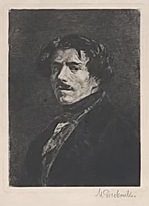 Portrait of Eugène Delacroix by Marcellin Desboutin|Eugène Delacroix|Eugène Delacroix