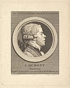 Portrait of François Dumont by Augustin de Saint-Aubin|Charles Nicolas Cochin II