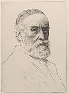 Portrait of George Frederic Watts by George Frederic Watts|Alphonse Legros