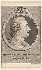 Portrait of Guillaume Coustou by Augustin de Saint-Aubin|Charles Nicolas Cochin II