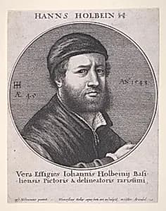 Portrait of Hans Holbein by Hans Holbein the Younger|Wenceslaus Hollar|Hans Holbein the Younger