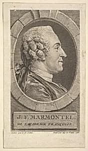 Portrait of Jean-Francoise Marmontel by Augustin de Saint-Aubin|Charles Nicolas Cochin II|Jean François Marmontel